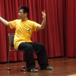高齢者向けの椅子で練習する「原地太極拳・座式」も発表しました。